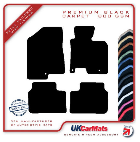 Kia Ceed 2012-2018 Black Premium Carpet Tailored Car Mats HITECH