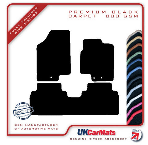 Kia Venga (One Piece Rear) 2010-2019 Black Premium Carpet Tailored Car Mats HITECH