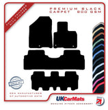 Kia Sorento 7 Seater MPV 2015-2020 Black Premium Carpet Tailored Car Mats HITECH