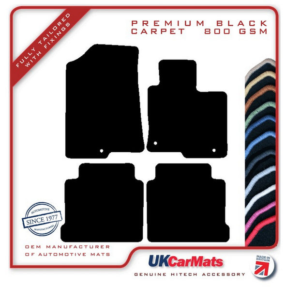 Kia Optima Sedan 2016 onwards Black Premium Carpet Tailored Car Mats HITECH