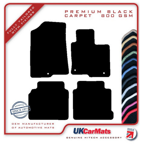 Kia Optima Sportswagon 2017 onwards Black Premium Carpet Tailored Car Mats HITECH