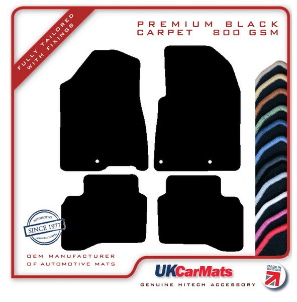 Kia Niro 2017-2022 Black Premium Carpet Tailored Car Mats HITECH