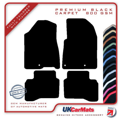 Kia Niro 2017-2022 Black Premium Carpet Tailored Car Mats HITECH