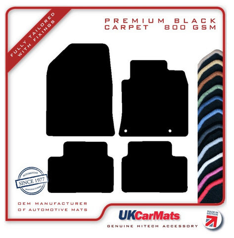 Kia Xceed Manual 2019 onwards Black Premium Carpet Tailored Car Mats HITECH