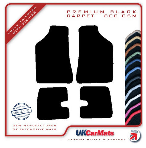 Lancia Beta Coupe 1981-1984 Black Premium Carpet Tailored Car Mats HITECH