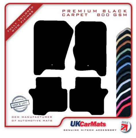Land Rover Discovery 4 (Fixings Fronts Only) 2009-2016 Black Premium Carpet Tailored Car Mats HITECH
