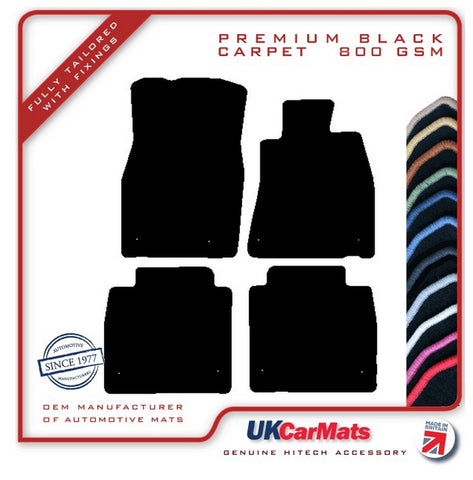 Lexus LS600H L 2008 onwards Black Premium Carpet Tailored Car Mats HITECH