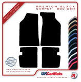 Lancia Delta 1979-1984 Black Premium Carpet Tailored Car Mats HITECH