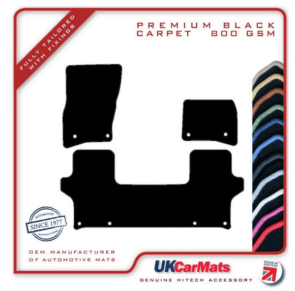 Land Rover Defender L663 90 3Dr 2020 onwards Black Premium Carpet Tailored Car Mats HITECH
