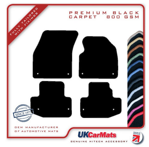 Land Rover Range Rover Evoque Convertible 2017 onwards Black Premium Carpet Tailored Car Mats HITECH