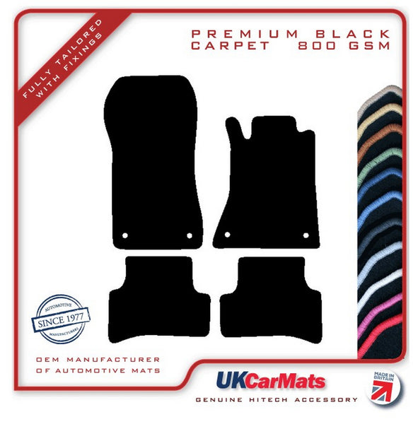 Mercedes C Class (W202) Saloon / Estate 1993-2000 Black Premium Carpet Tailored Car Mats HITECH