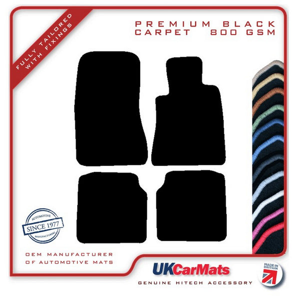 Mercedes S Class (W140) Saloon LWB 1991-1999 Black Premium Carpet Tailored Car Mats HITECH