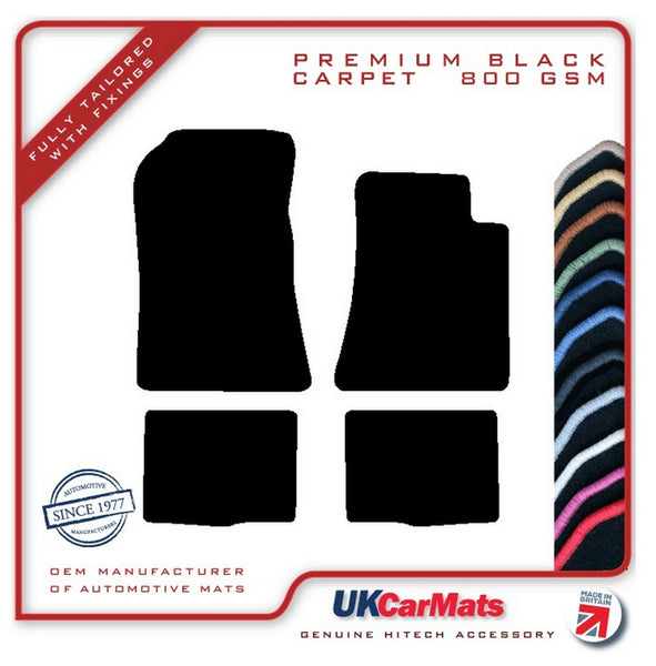 Mercedes SL (R129) 2 Seater 1989-2001 Black Premium Carpet Tailored Car Mats HITECH