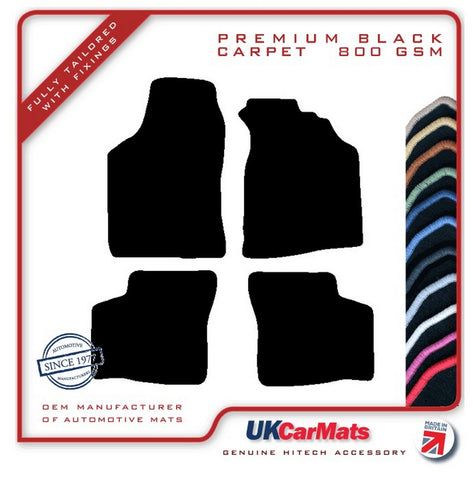 Mazda 323 1994-1998 Black Premium Carpet Tailored Car Mats HITECH
