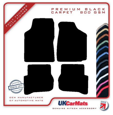 Mazda 323 1989-1994 Black Premium Carpet Tailored Car Mats HITECH