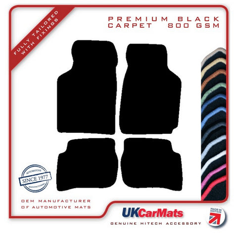 Mazda MX3 1991-1998 Black Premium Carpet Tailored Car Mats HITECH