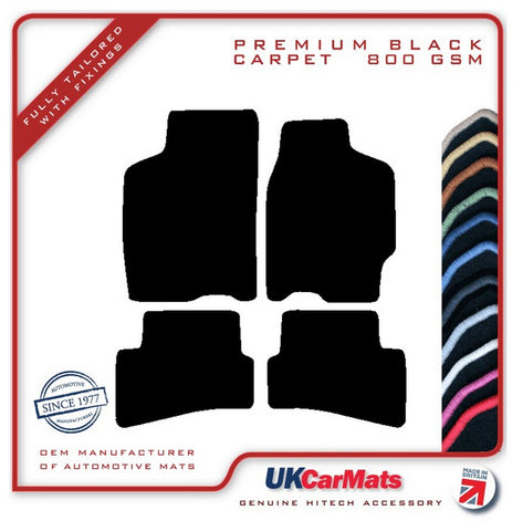 Mazda 626 1992-1997 Black Premium Carpet Tailored Car Mats HITECH