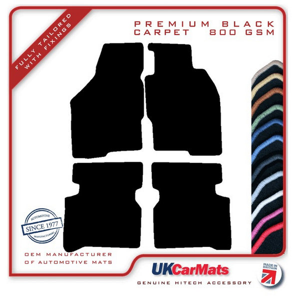 Mitsubishi Galant 1993-1997 Black Premium Carpet Tailored Car Mats HITECH