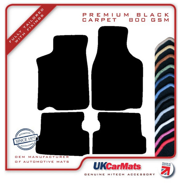 Mazda 626 Coupe 1987-1992 Black Premium Carpet Tailored Car Mats HITECH