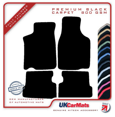 Mazda 626 Coupe 1987-1992 Black Premium Carpet Tailored Car Mats HITECH