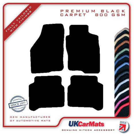 Mitsubishi Galant 1997-2000 Black Premium Carpet Tailored Car Mats HITECH