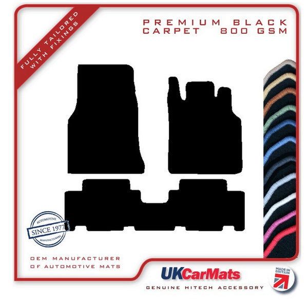 Mercedes A Class (W168) SWB 1998-2004 Black Premium Carpet Tailored Car Mats HITECH