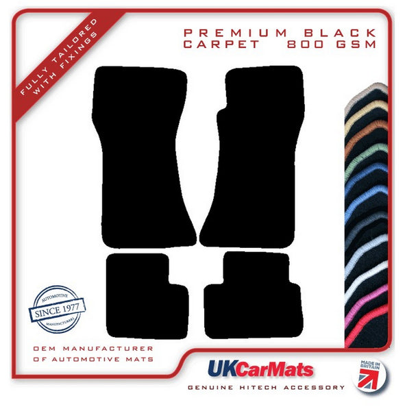 Mazda RX7 Mk1 1978-1986 Black Premium Carpet Tailored Car Mats HITECH