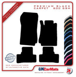 Mercedes CLK (C208) Convertible 1997-2003 Black Premium Carpet Tailored Car Mats HITECH