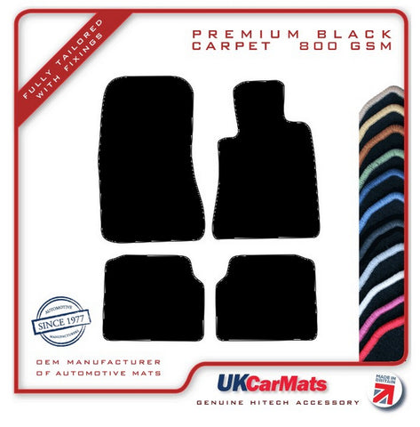 Mercedes S Class (W140) Saloon 1991-1999 Black Premium Carpet Tailored Car Mats HITECH
