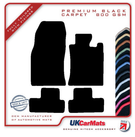 Mini R50 R53 2001-2006 Black Premium Carpet Tailored Car Mats HITECH