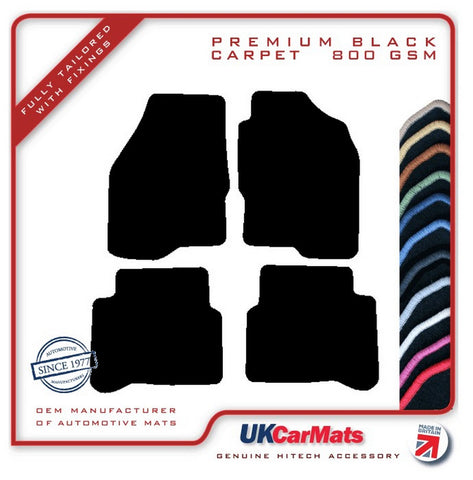 Mitsubishi Galant 2000-2003 Black Premium Carpet Tailored Car Mats HITECH
