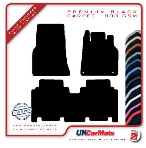 Mercedes A Class (W168) LWB 1998-2004 Black Premium Carpet Tailored Car Mats HITECH