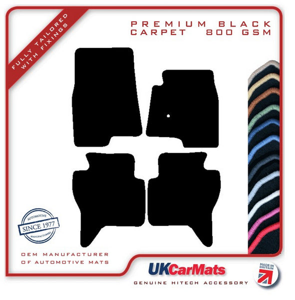 Mitsubishi Shogun LWB 2000-2007 Black Premium Carpet Tailored Car Mats HITECH