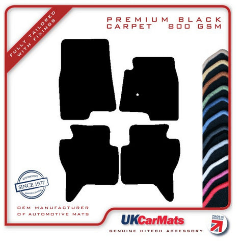 Mitsubishi Shogun LWB 2000-2007 Black Premium Carpet Tailored Car Mats HITECH