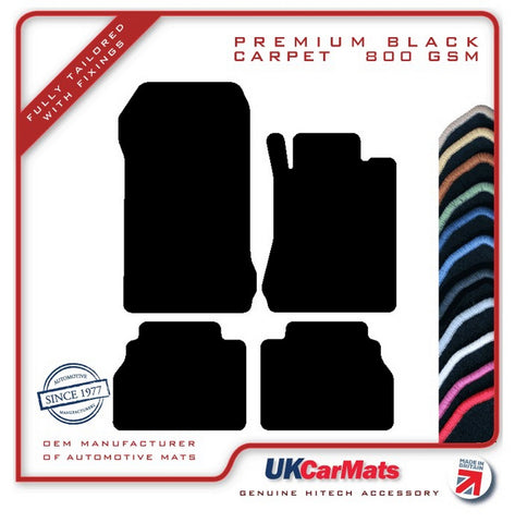 Mercedes E Class (W210) Saloon / Estate 1995-2002 Black Premium Carpet Tailored Car Mats HITECH