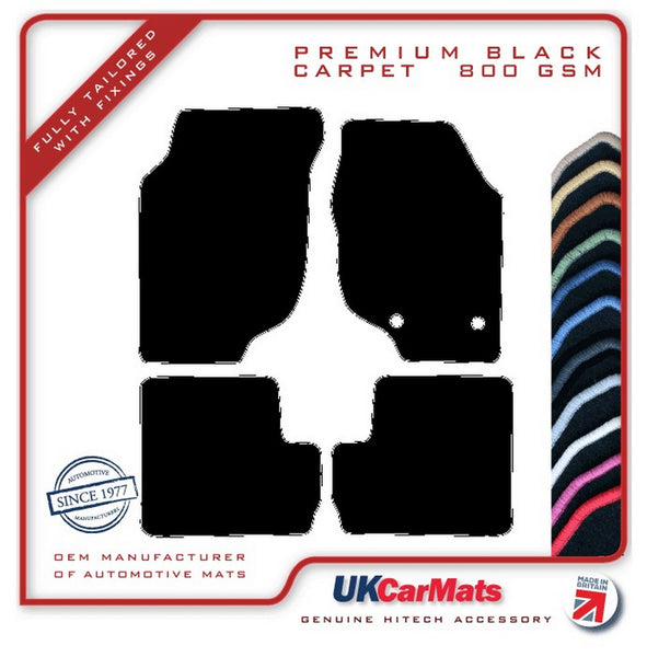 MG ZR 2001-2004 Black Premium Carpet Tailored Car Mats HITECH