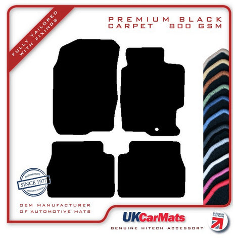 Mazda 6 2002-2008 Black Premium Carpet Tailored Car Mats HITECH