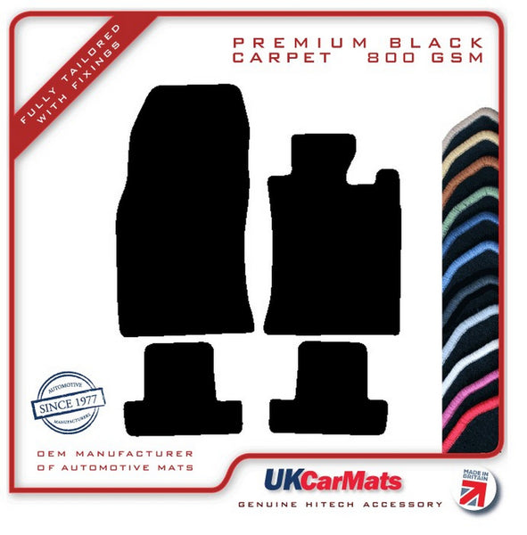 Mini Convertible R52 2004-2008 Black Premium Carpet Tailored Car Mats HITECH