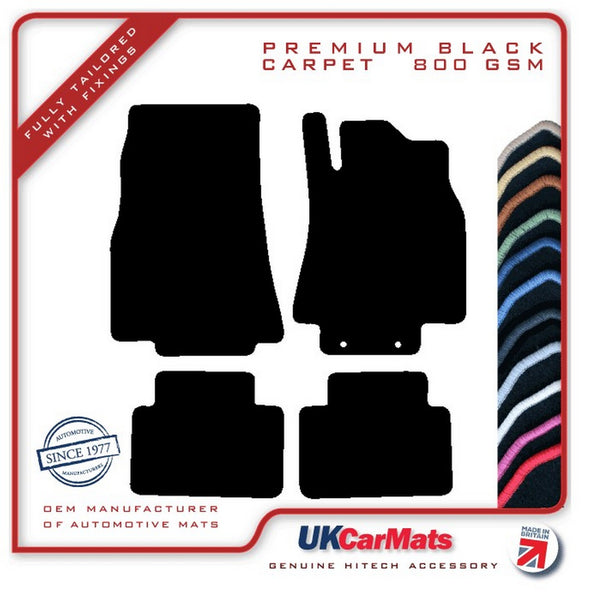 Mercedes A Class (W169) 2005-2012 Black Premium Carpet Tailored Car Mats HITECH