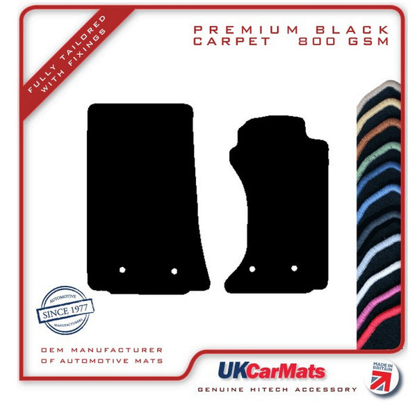 Mazda MX5 (Mk3) OVAL FIXINGS 2005-2007 Black Premium Carpet Tailored Car Mats HITECH