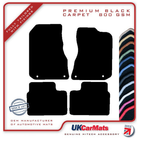 MG ZT V8 With Twist Head Fixings 2001-2005 Black Premium Carpet Tailored Car Mats HITECH