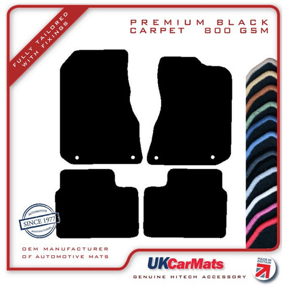 MG ZT V8 With Twist Head Fixings 2001-2005 Black Premium Carpet Tailored Car Mats HITECH