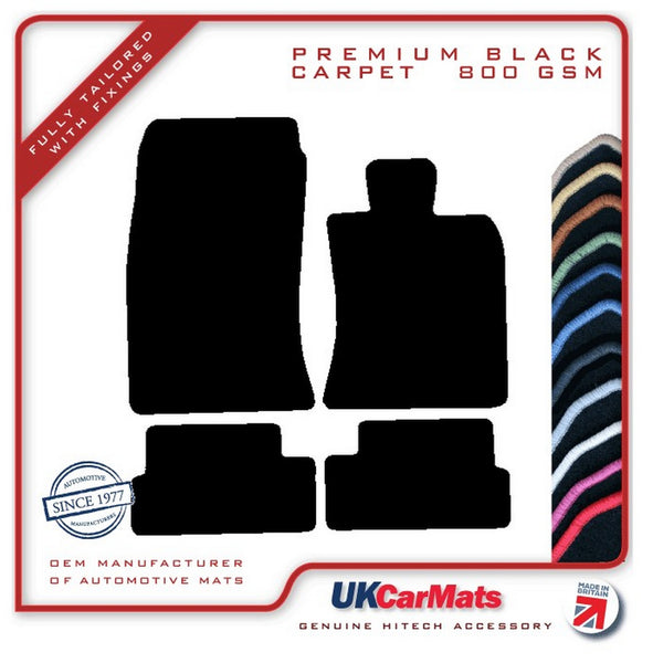 Mini R56 2006-2013 Black Premium Carpet Tailored Car Mats HITECH