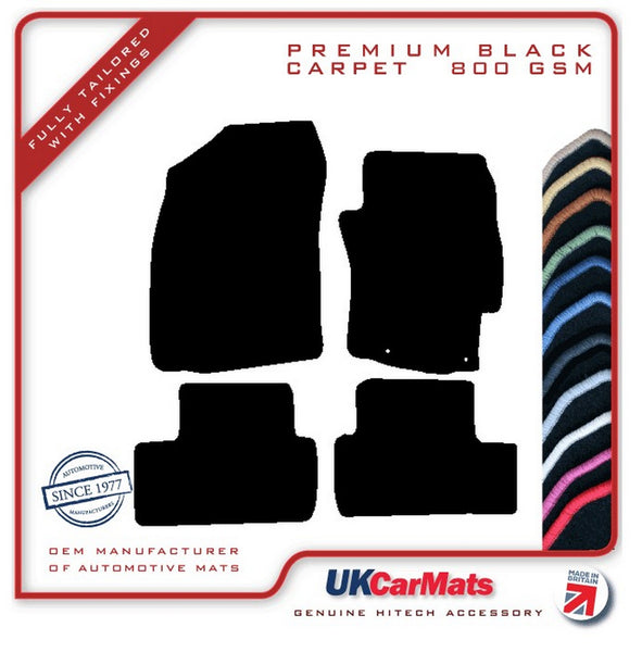 Mitsubishi Lancer Automatic 2008-2017 Black Premium Carpet Tailored Car Mats HITECH