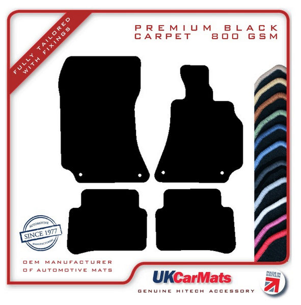 Mercedes E Class (W212) Saloon / Estate 2009-2016 Black Premium Carpet Tailored Car Mats HITECH