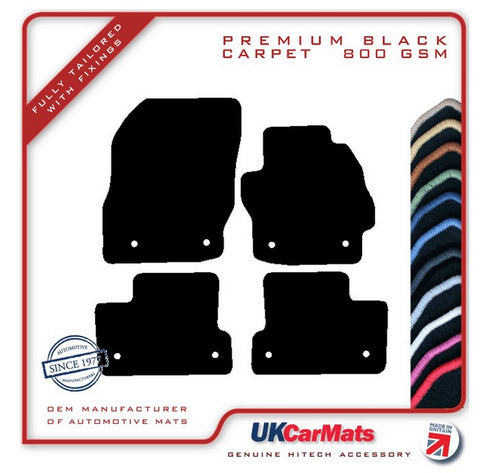Mazda 3 2009-2013 Black Premium Carpet Tailored Car Mats HITECH