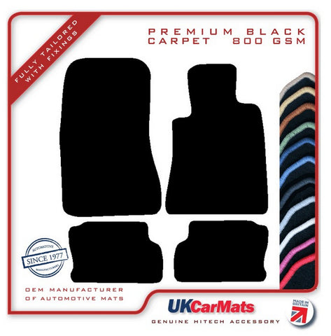 Mercedes S Class (W140) Coupe 1991-1999 Black Premium Carpet Tailored Car Mats HITECH