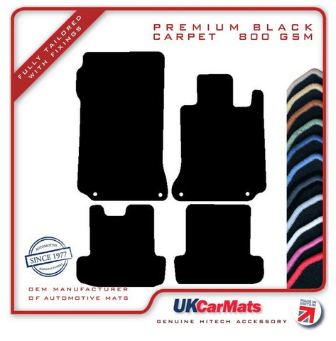 Mercedes E Class (C207) Coupe / (A207) Convertible 2009-2017 Black Premium Carpet Tailored Car Mats HITECH