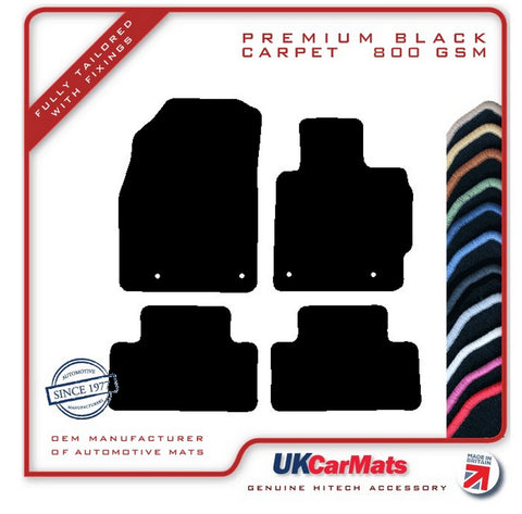 Mazda CX-7 2007-2010 Black Premium Carpet Tailored Car Mats HITECH