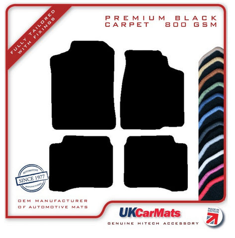 Mazda 323F 1994-1998 Black Premium Carpet Tailored Car Mats HITECH